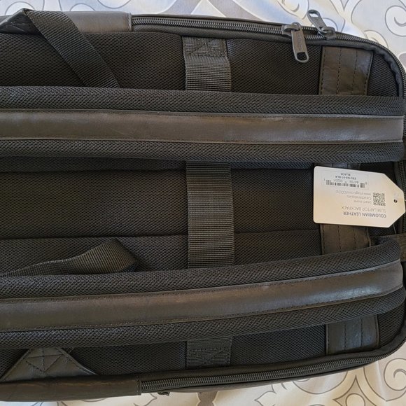 NWT eBags Professional Slim Jr Blk Lthr Backpack - Picture 6 of 12